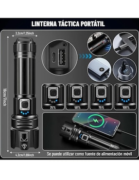 Linterna de mano Belug LED recargable