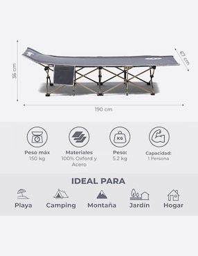 Catre Droplet para 1 persona