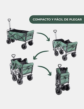 Carrito vagón plegable Droplet con capacidad de 120 kg