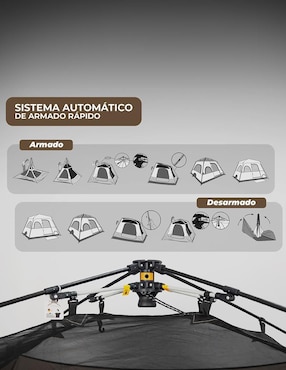 Casa de campaña Droplet para 6 personas