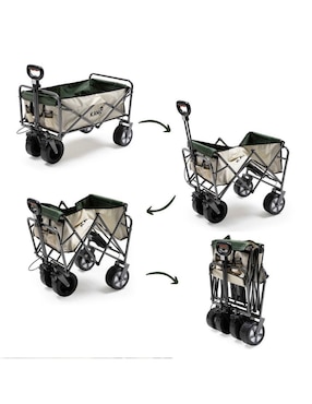 Carrito vagón plegable Droplet con capacidad de 100 kg
