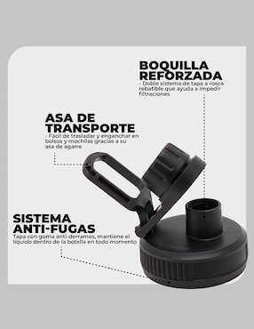 Termo Droplet de acero inoxidable con tapa rosca 1L