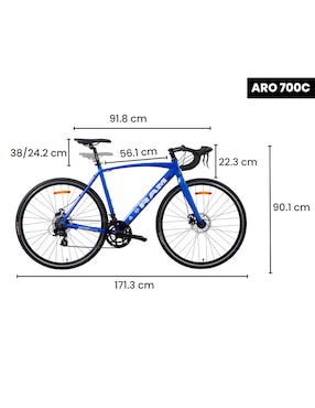 Bicicleta de ruta Ram rodada 700 unisex