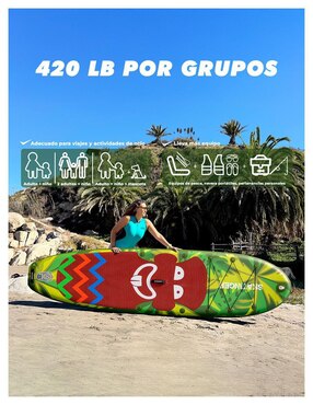 Kit tabla de surf Level Fitness surf Tabla de Surf Crazy Tribe
