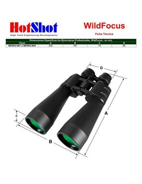Binoculares refractor Hot Shot modelo WildFocus