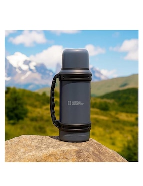 Termo National Geographic de acero inoxidable con tapa rosca 1.5 L