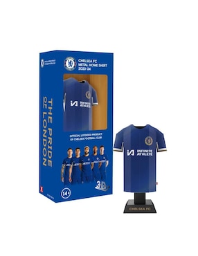 Figura de playera Chelsea Alloy Collectors Local 2024/25 Caja Locker de acero inoxidable