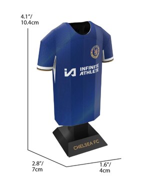 Figura de playera Chelsea Alloy Collectors Local 2024/25 Caja Locker de acero inoxidable