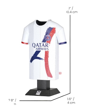 Figura de playera Paris SG Alloy Collectors visita 2024/25 de acero inoxidable