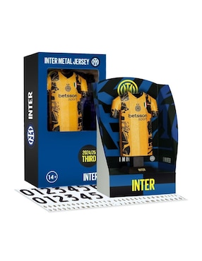 Figura de playera Inter Alloy Collectors Milan 3er Uniforme 2024/25 de acero inoxidable