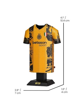 Figura de playera Inter Alloy Collectors Milan 3er Uniforme 2024/25 de acero inoxidable