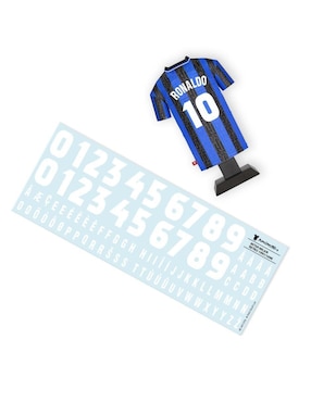 Figura de playera Inter Alloy Collectors Milan Retro 1997/98 Local de acero inoxidable