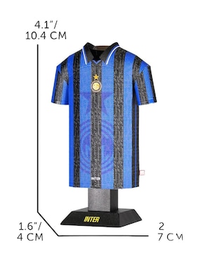 Figura de playera Inter Alloy Collectors Milan Retro 1997/98 Local de acero inoxidable