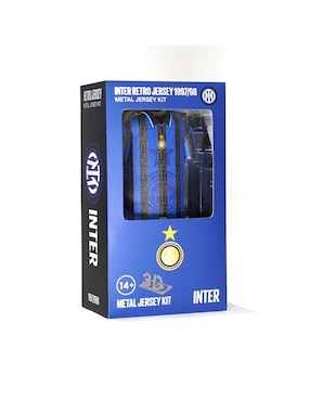 Figura de playera Inter Alloy Collectors Milan Retro 1997/98 Local de acero inoxidable