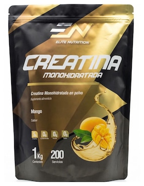 Creatina monohidratada Elite Nutrition sabor mango de 1 kg