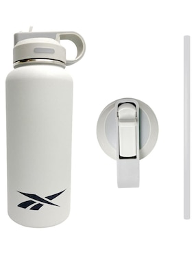 Termo Reebok de acero inoxidable con tapa flip top 1.2 L