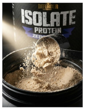 Isolate Protein Zero Carb Defender Nutrition con proteína de suero de leche sabor nuez de 3 kg