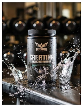 Creatina monohidratada Defender Nutrition sabor natural de 1 kg