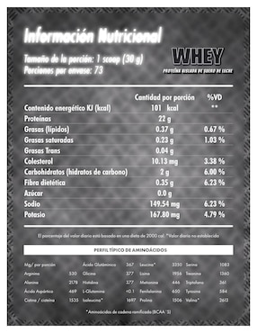 Whey Protein Defender Nutrition con proteína de suero de leche sabor moka de 3 kg