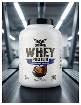 Whey protein Defender Nutrition con proteína de suero de leche sabor chocolate de 3 kg
