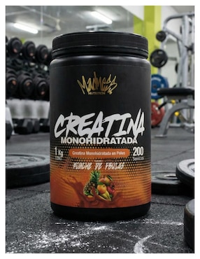Creatina monohidratada Madness Nutrition sabor ponche de frutas de 1 kg