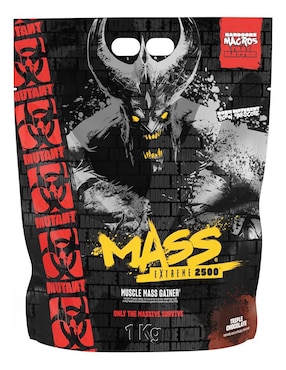 Mutant Mass XXXtreme 2500 Mutant con proteína aisalada de suero de leche hidrolizada sabor chocolate de 1 kg