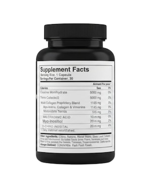 Creatinegluteo grande for women Nature Life con creatina + vitaminas y aminoácidos de 30 cápsulas
