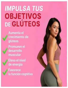 Creatinegluteo grande for women Nature Life con creatina + vitaminas y aminoácidos de 30 cápsulas