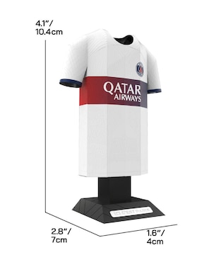 Figura de playera Paris SG Alloy Collectors visitante 2023/24 de acero inoxidable