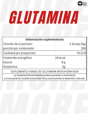 Kit de suplementos alimenticios Whey Protein + Glutamina + Creatina Monohidratada More Than Pure