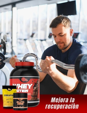 Kit de suplementos alimenticios Whey Protein + Glutamina + Creatina Monohidratada More Than Pure