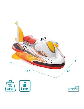 Inflable acuático forma de moto Intex