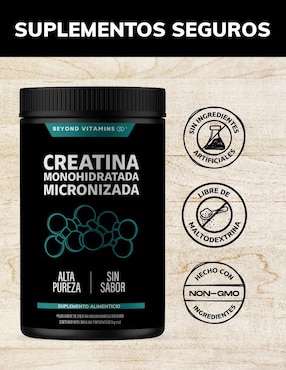Creatina Monohidratada Micronizada Beyond Vitamins de 300 g