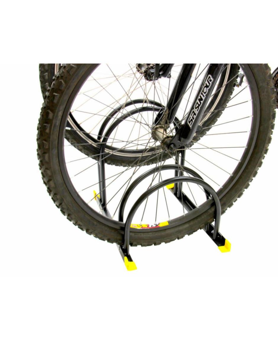 Rack Doble de Piso Negro con Amarillo 4