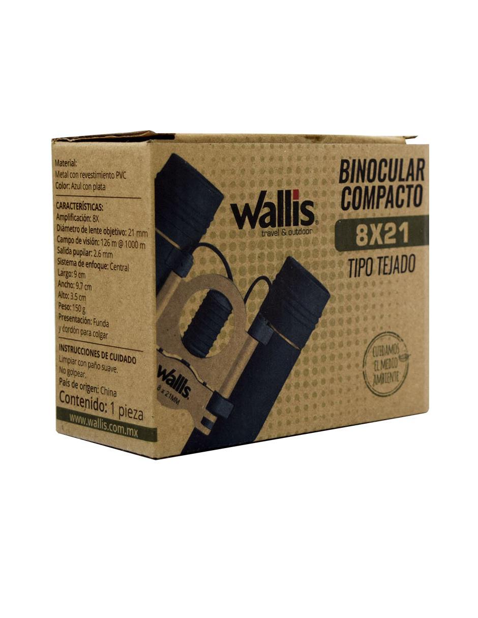 Binocular compacto tipo tejado azul 8 x 21 mm 2