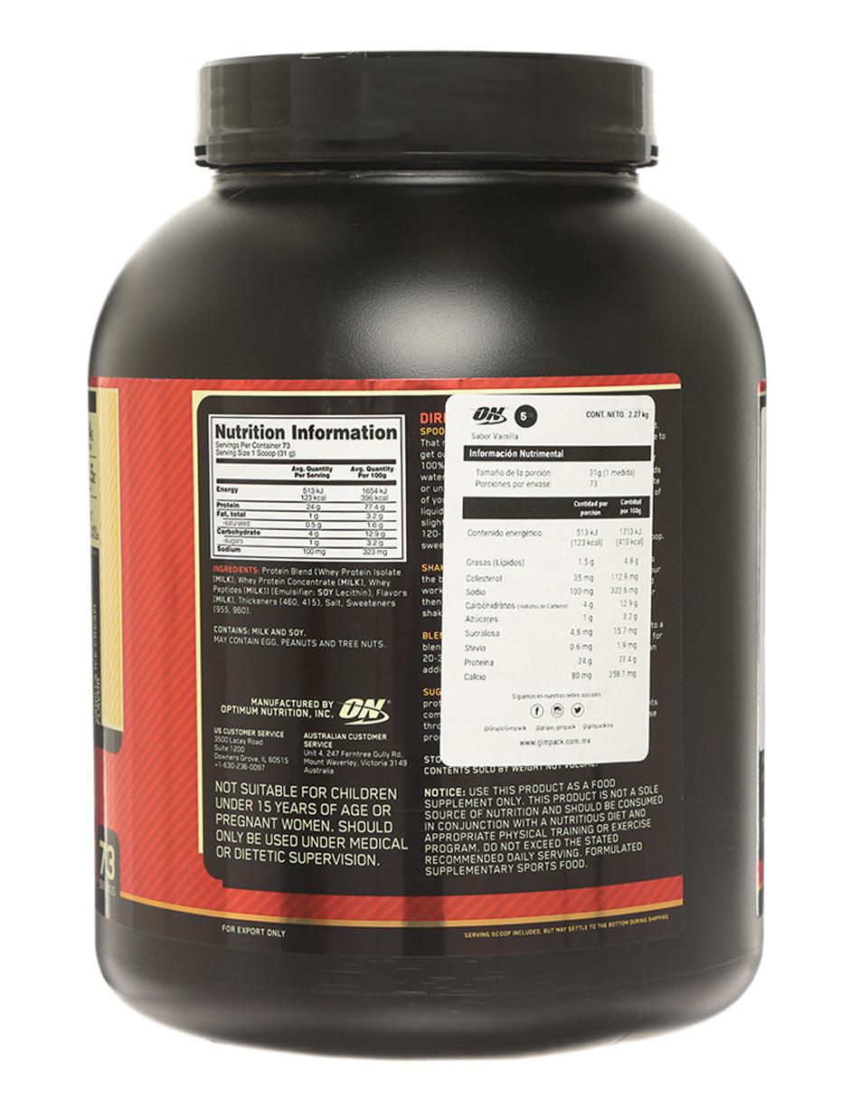 Gold Standard Whey Protein Isolate sabor vainilla de 27 kg 2