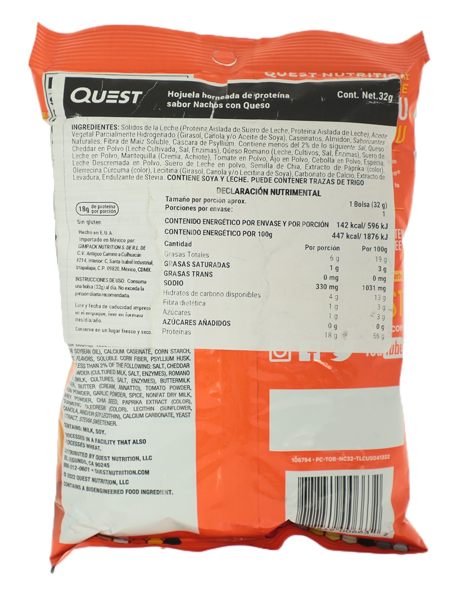 Tortilla style protein chips 32 g 2