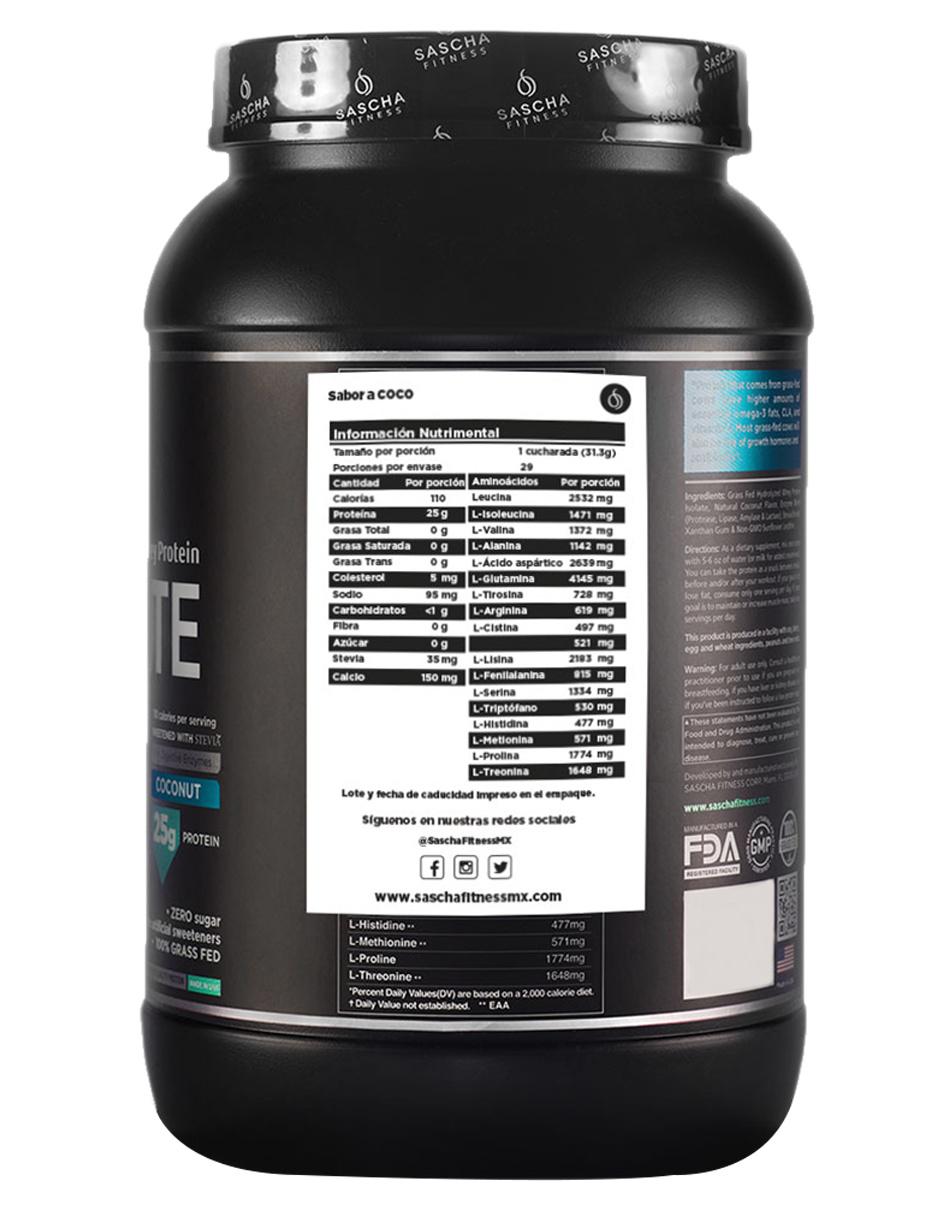 Proteína sabor coco de 907 g 4