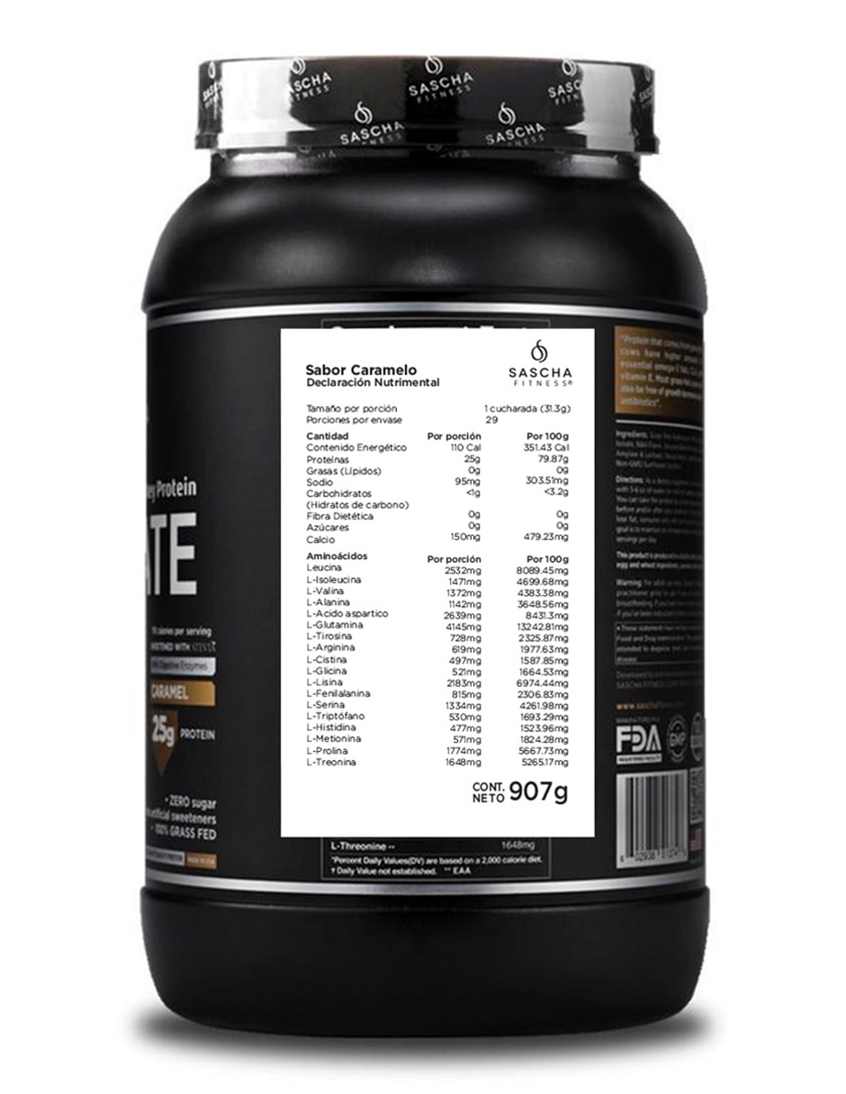 Proteína sabor caramelo de 907 g 2