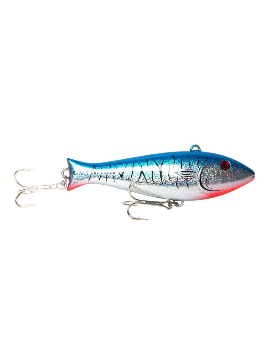 Señuelo curricán Giant Trembler GT-h53-White red head para pesca 1