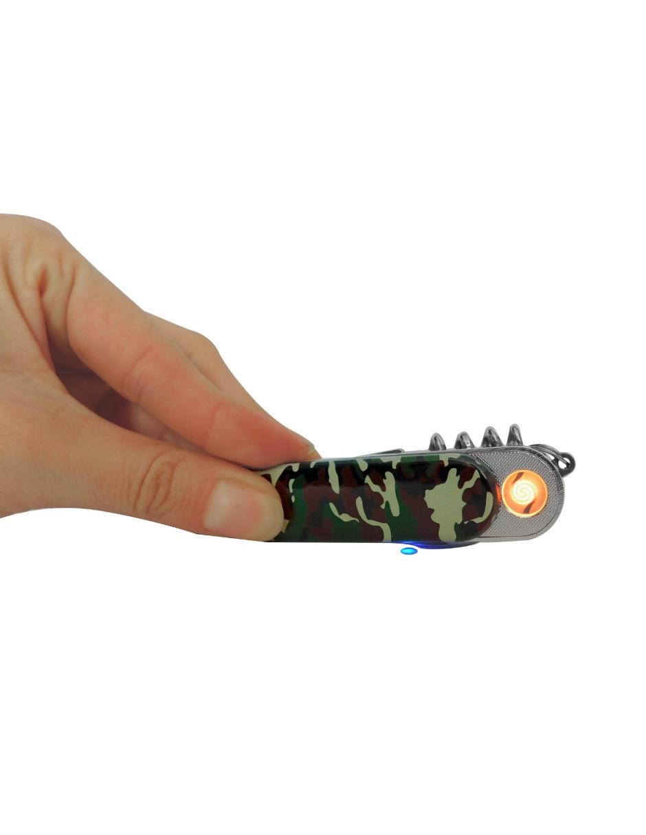 Encendedor electrónico USB con linterna y multiherramienta 2