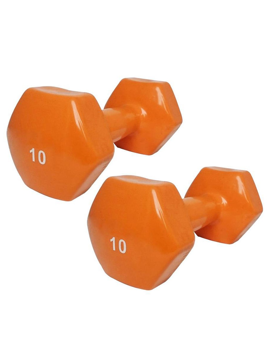 Set de mancuernas de peso fijo 6.7 kg c/u 4