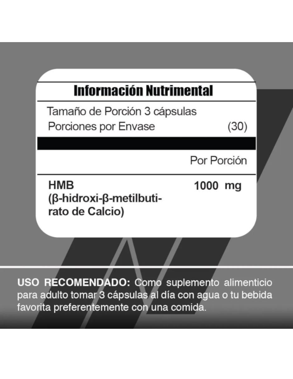 Aminoacidos Hmb Suplemento 90 Cápsulas 2