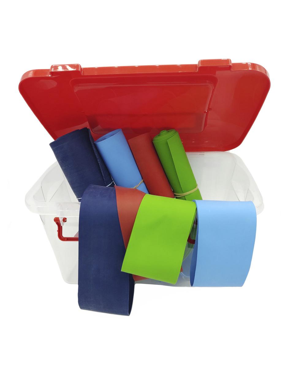 Bandas de ejercicio circular y plana 8 piezas