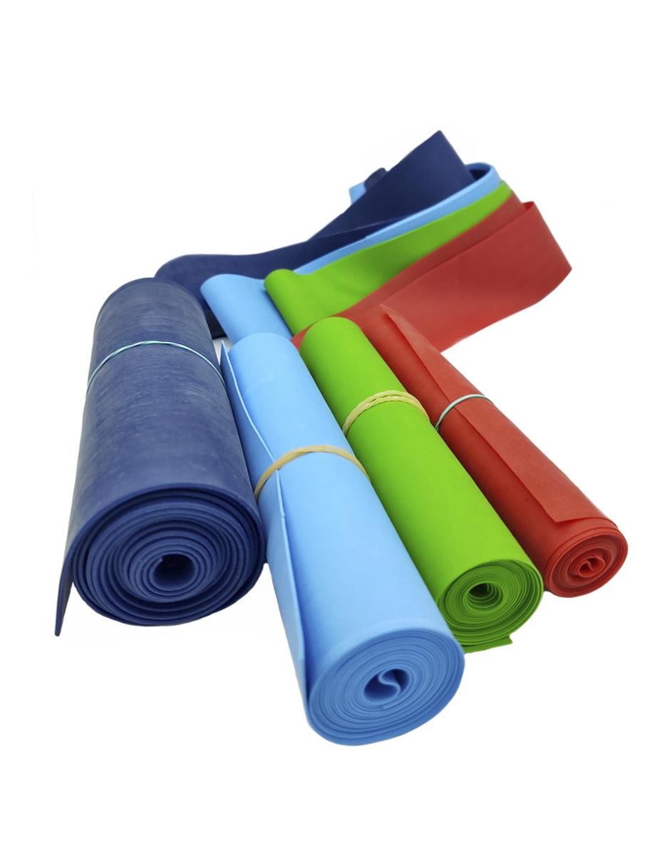 Bandas de ejercicio circular y plana 8 piezas 4