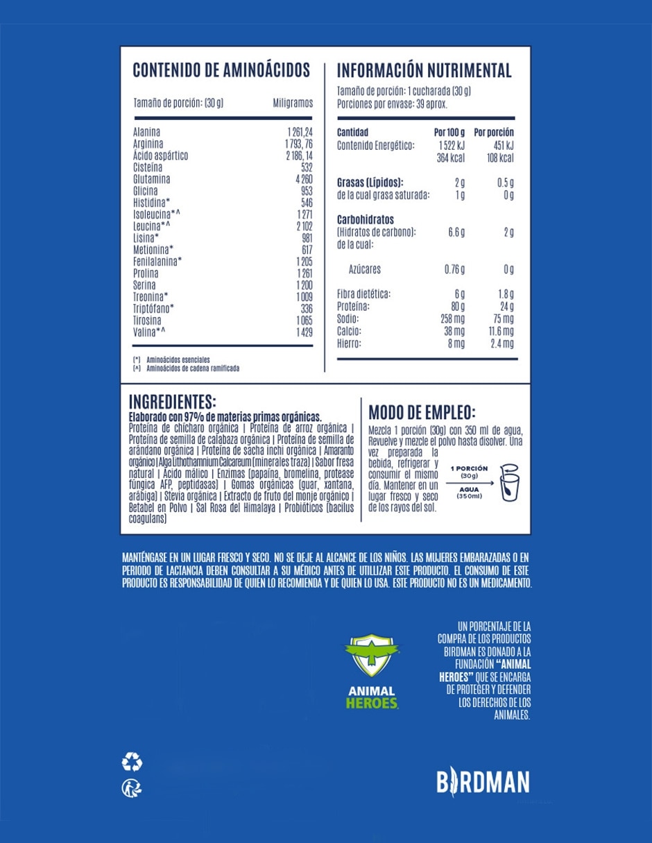 Proteína vegetal sabor fresa de 1.17 kg 4