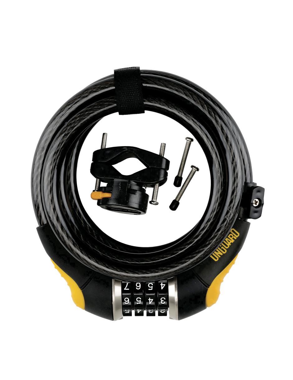 Candado para bicicleta con cable en espiral combinado 185 cm Doberman 8031 2