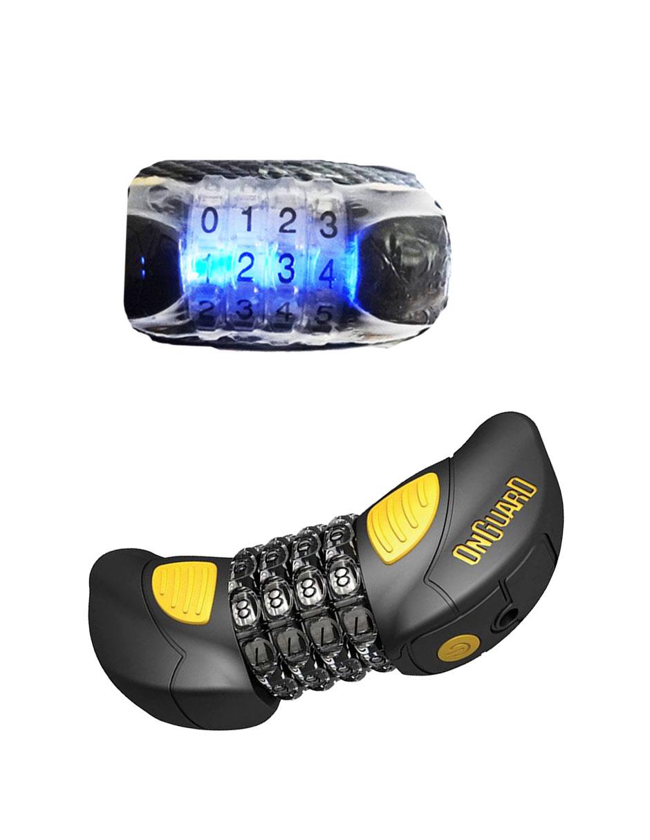 Candado para bicicleta con cable autorreflejante Terrier Combo 8064GLO 3