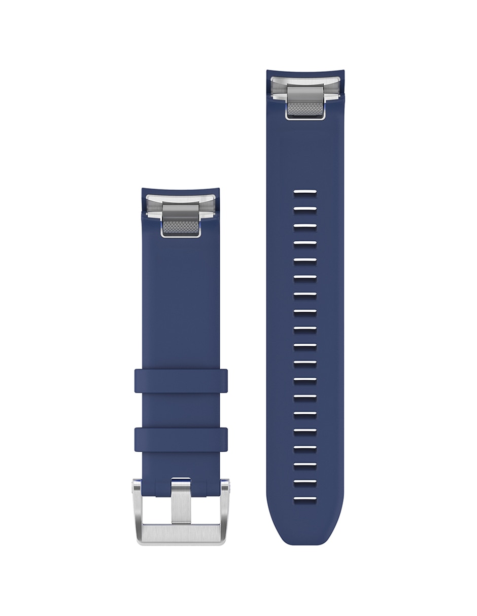 Correa para reloj para Garmin de silicón con insertos de acero 2