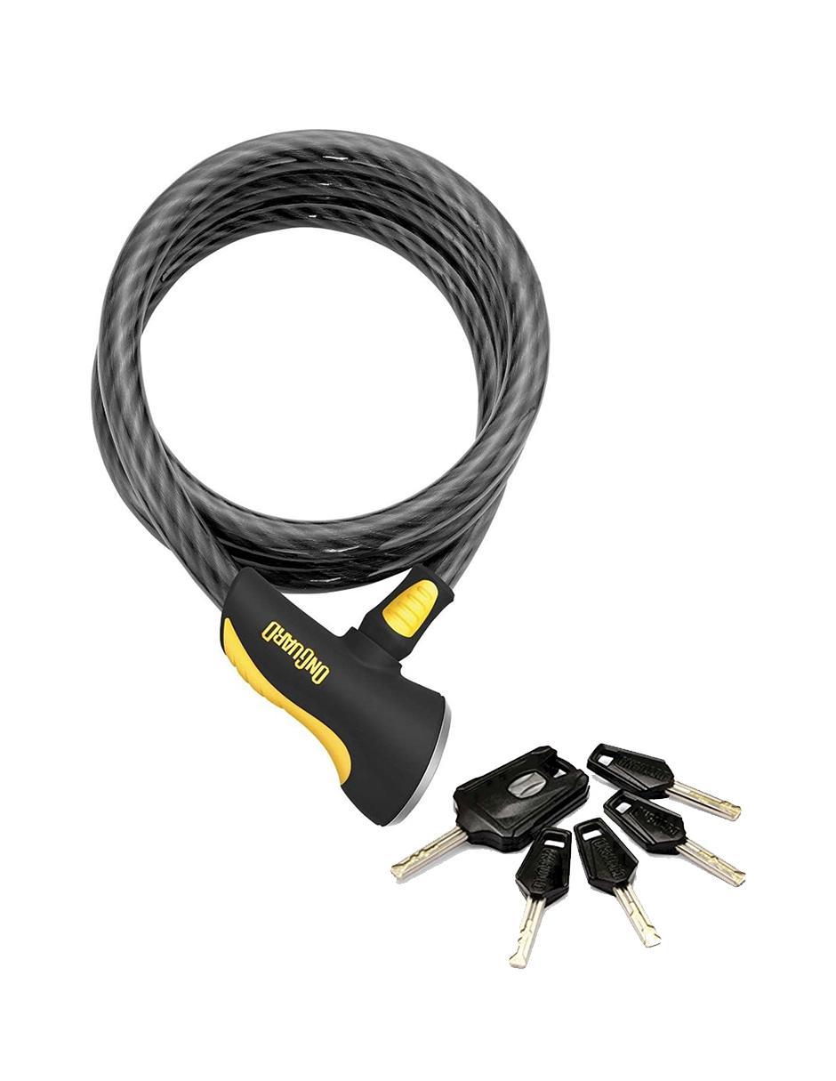 Candado para bicicleta con cable auto enrollable de perno doble Onguard 8036 Akita 2
